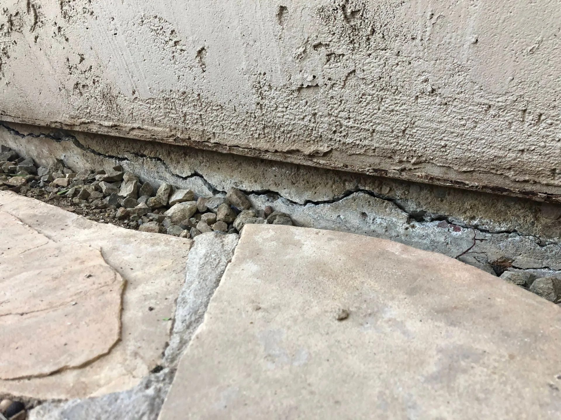Crack in the Foundation of a House