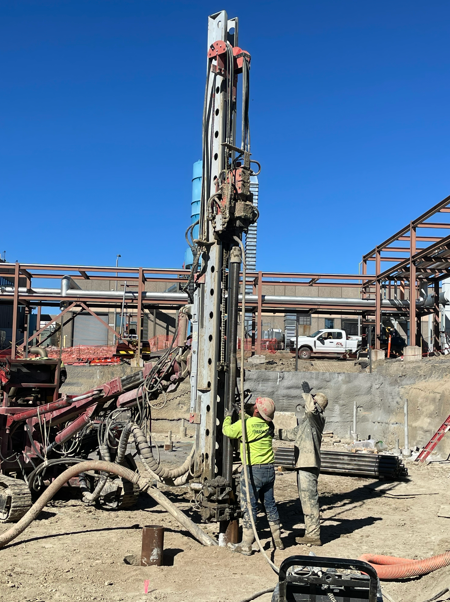 Micropile install commercial pueblo, co