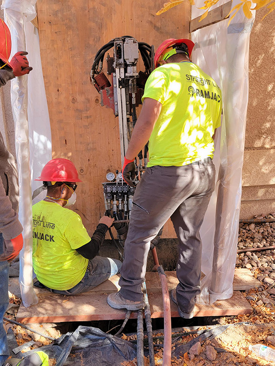 straight line construction-ram jack- training
