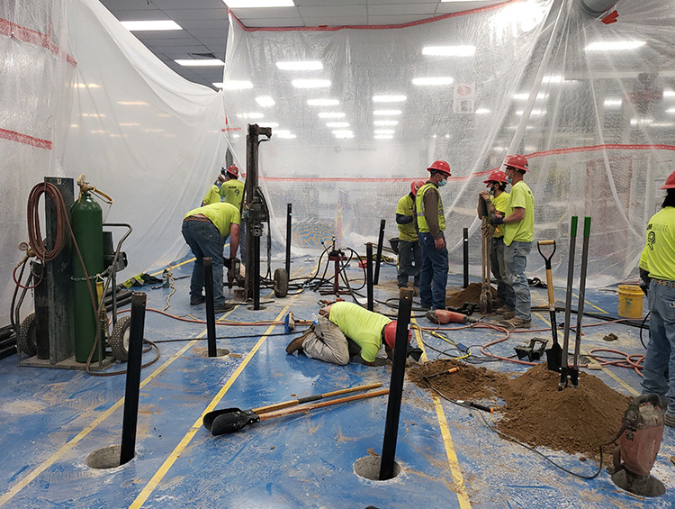 training- helical pier- installation