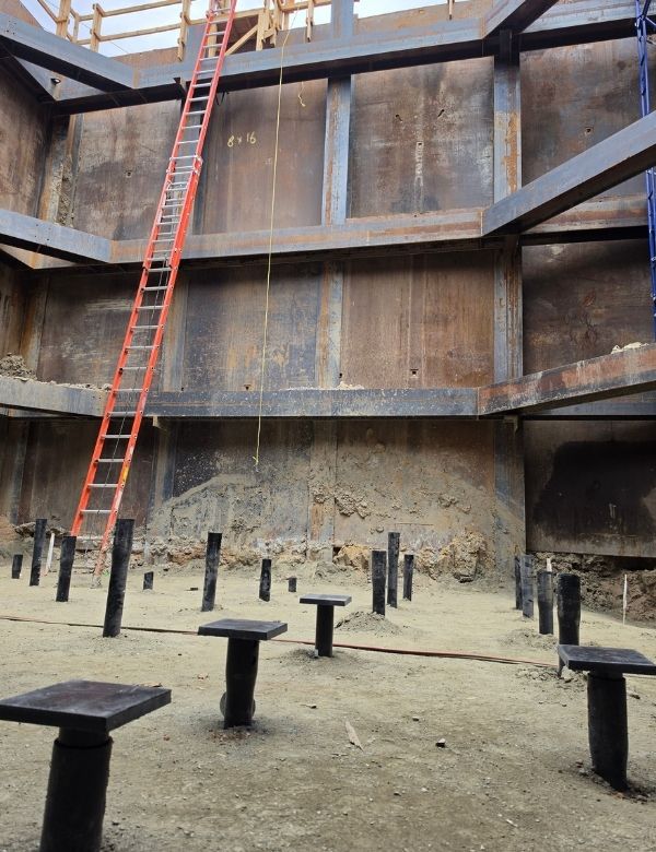 Helical Pier Foundation System in Castle Rock Wet Well